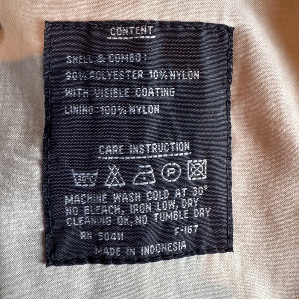 Vintage Beige Hooded Trench Coat Longline Belted Oversized Raincoat Womens 14P - Picture 7 of 12